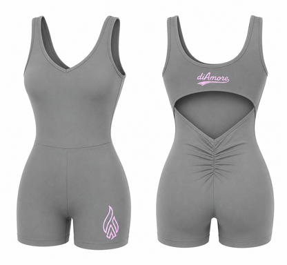 🩶 diAmore Steel Sculpt Romper