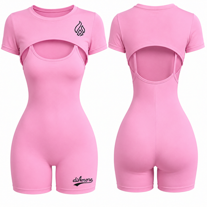 💗 diAmore Pink Sculpt Romper Set