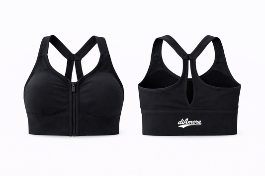 diAmore Women’s Seamless Sports Bra High Support – Workout, Gym, Running Activewear