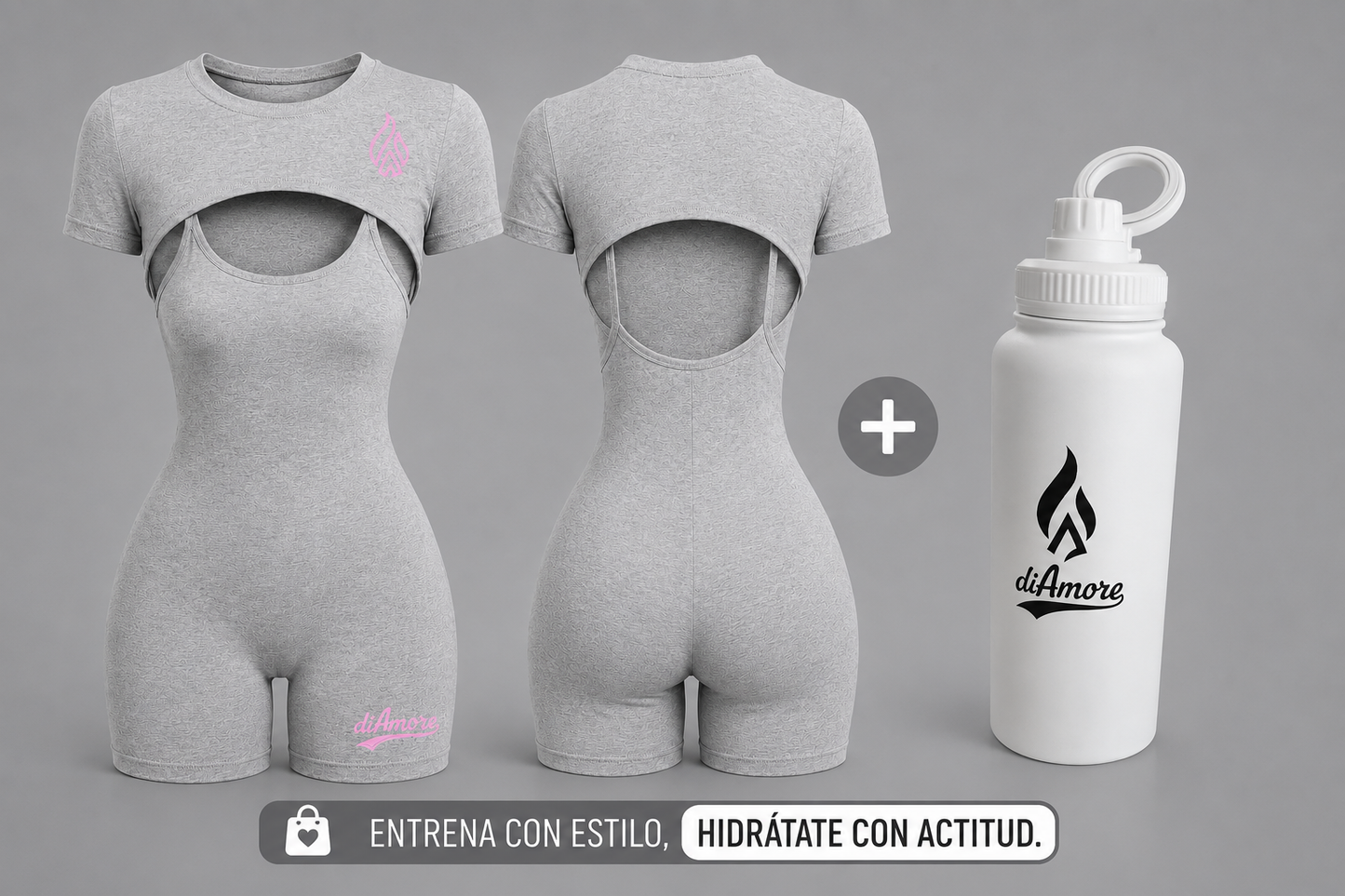 🤍 Set Fitness Sculpt diAmore + Botella 32 oz