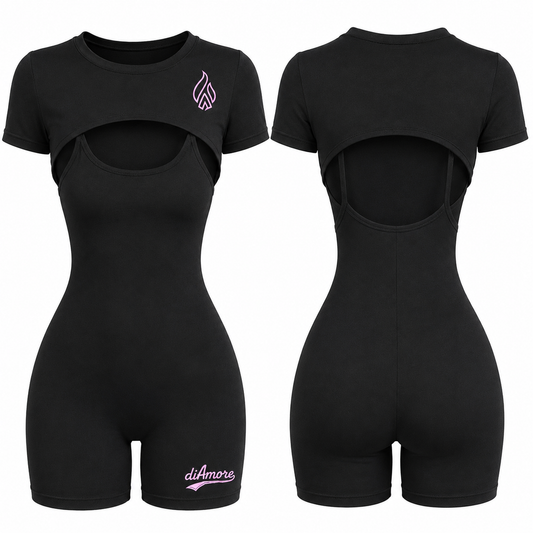 🖤 diAmore Midnight Sculpt Romper Set