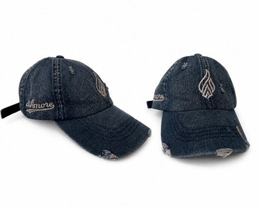 Gorra Vintage Denim Distressed – diAmore Edition