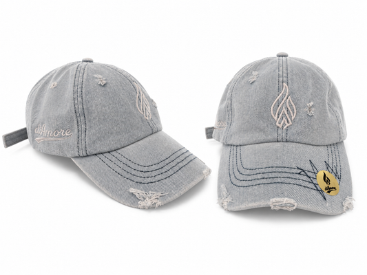 Gorra Vintage Denim Distressed – diAmore Edition